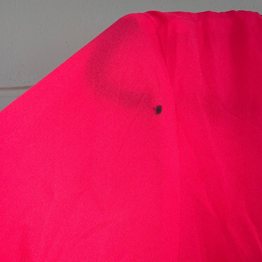 Krisa tie waist surplice mini dress in desire pink - Picture 7 of 7